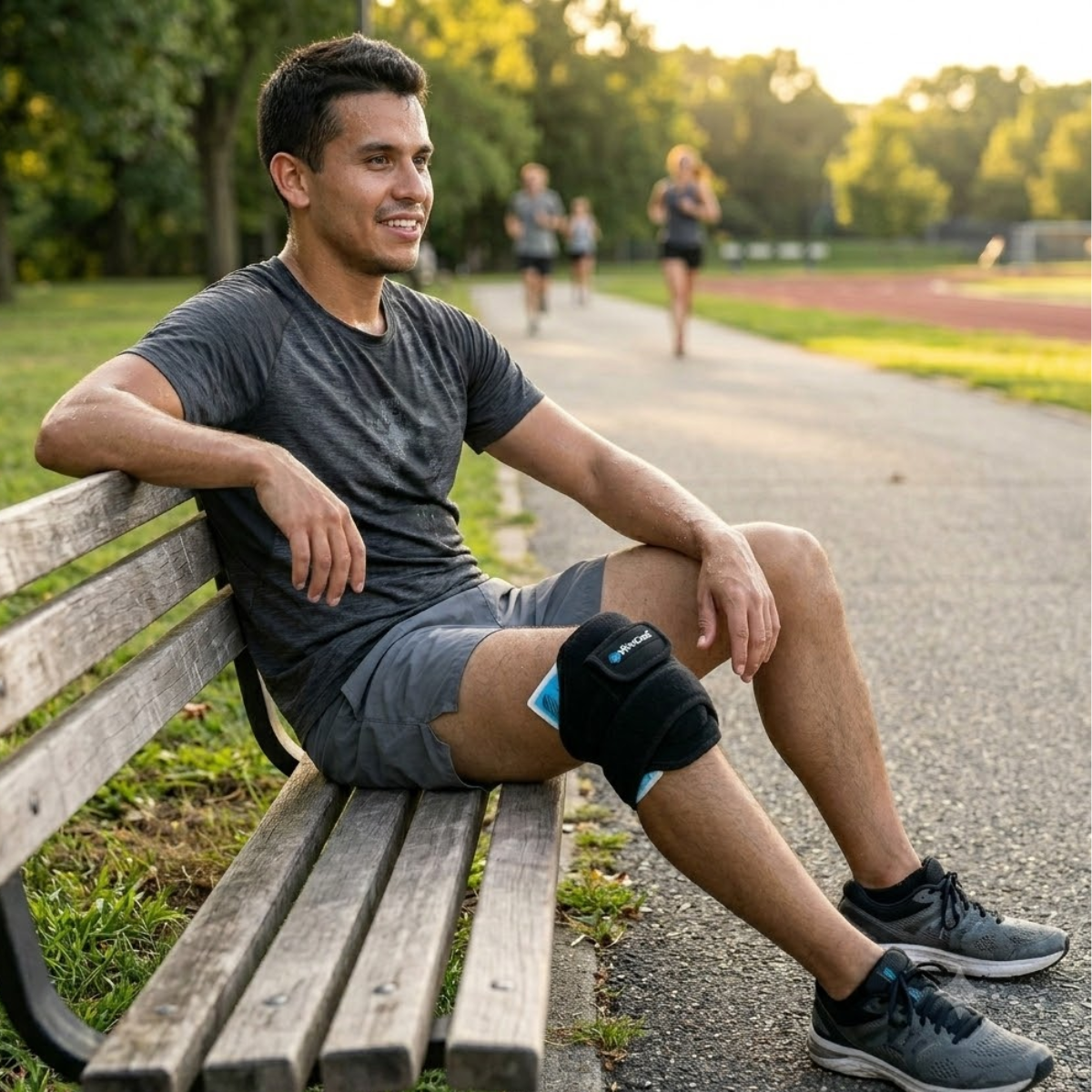 VibraCool Extended Athletes knee pain relief