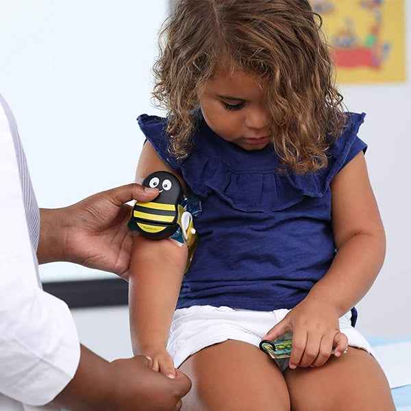 Buzzy bee device for needle pain relief