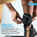VibraCool Extended use Cryovibration ice + m-stim provides drug free pain relief